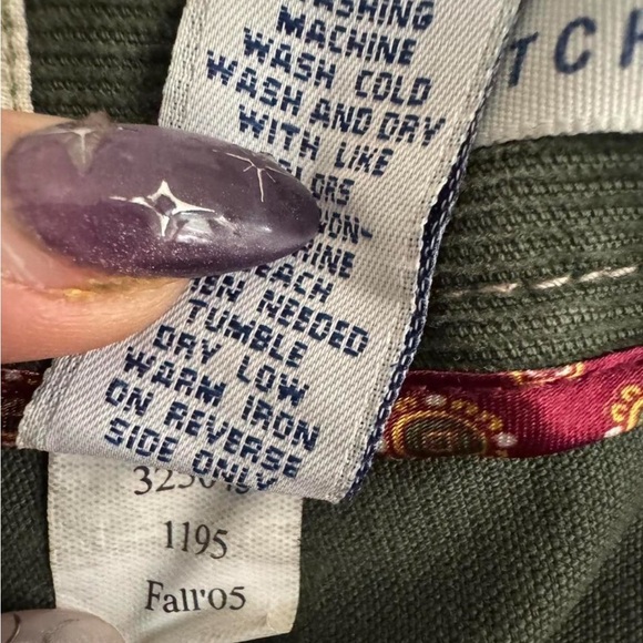 Vintage 2005 Old Navy Olive Corduroy Pants women’s 14 - Picture 4 of 8